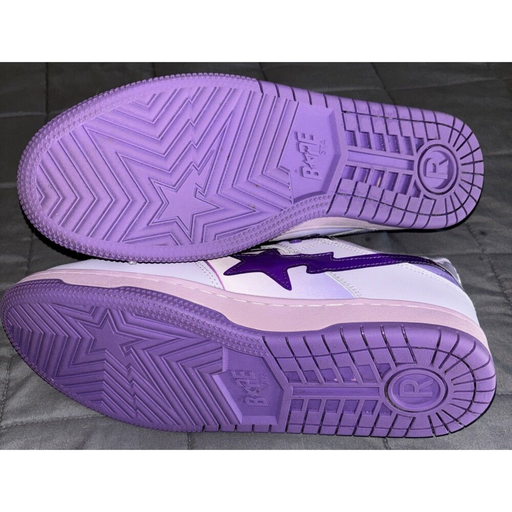 A Bathing Ape BAPE Sk8 Sta M1 ‘Purple’ Size 11 No Box - Picture 7 of 8